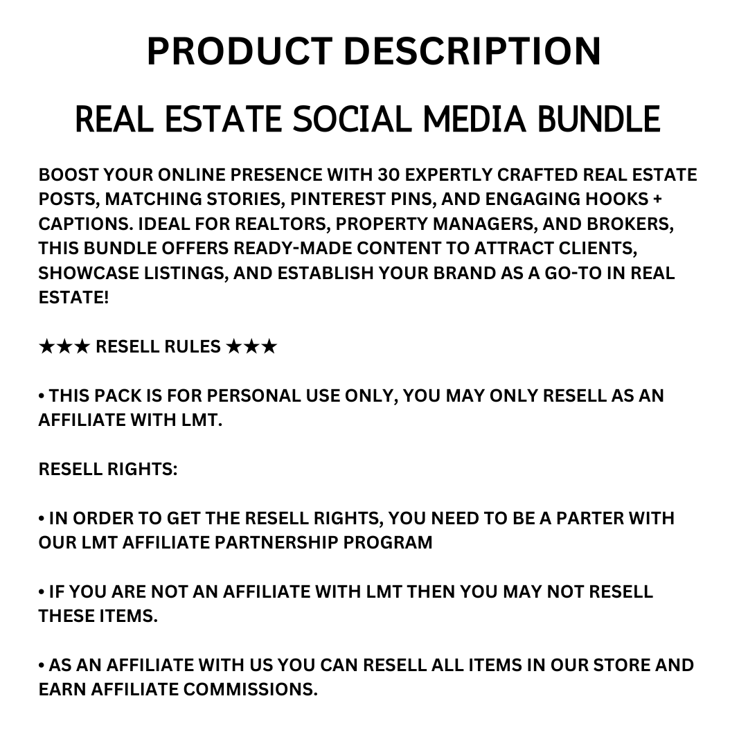 REAL ESTATE | Real Estate Social Media Bundle | Vol I | Canva Templates