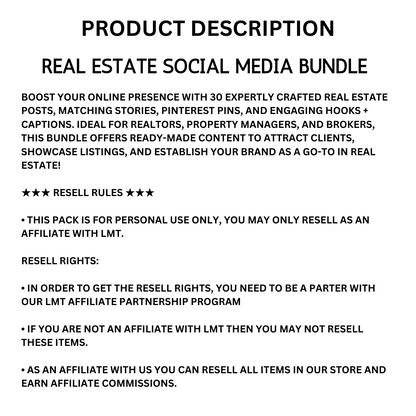 REAL ESTATE | Real Estate Social Media Bundle | Vol I | Canva Templates