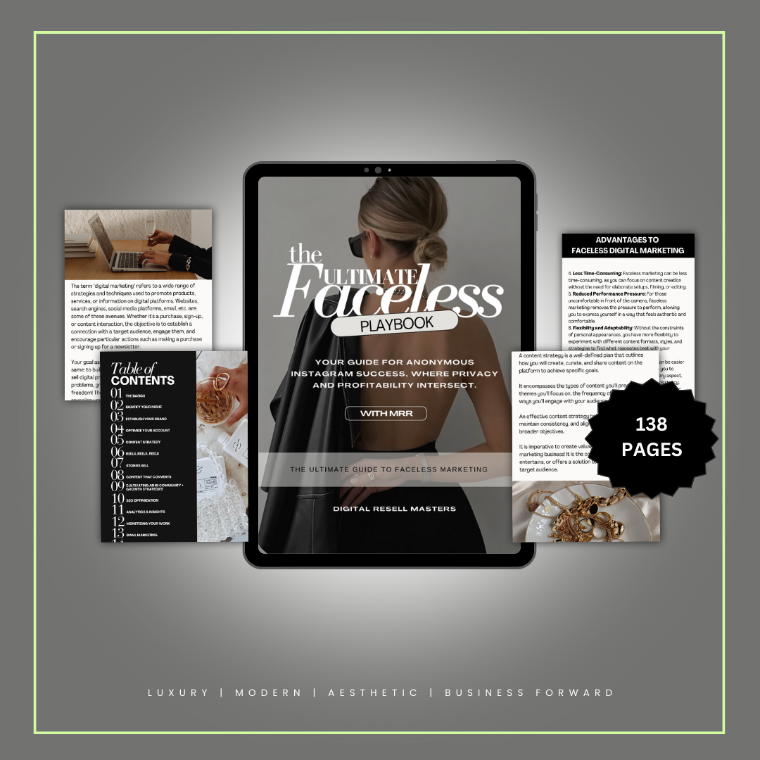 FACELESS DIGITAL MARKETING BUNDLE