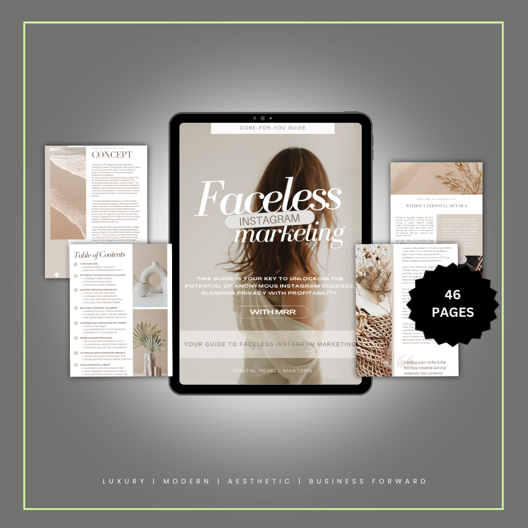 FACELESS DIGITAL MARKETING BUNDLE