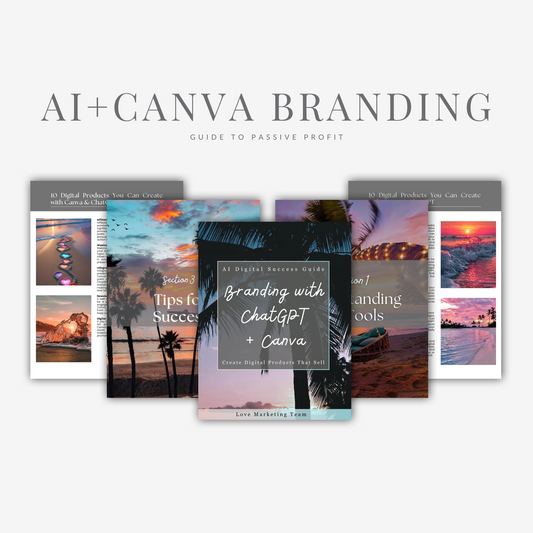 AI Branding Guide with Chat GPT + Canva (23 pages)