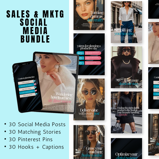 SALES & MARKETING | Sales/Mktg Social Media Bundle | Vol III | Canva Templates