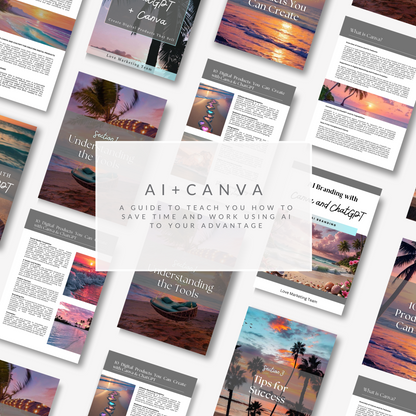 AI Branding Guide with Chat GPT + Canva (23 pages)