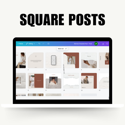 SOCIAL MEDIA | Waimea Template Bundle | 32 EYE-CATCHING STORIES + SQUARE POSTS