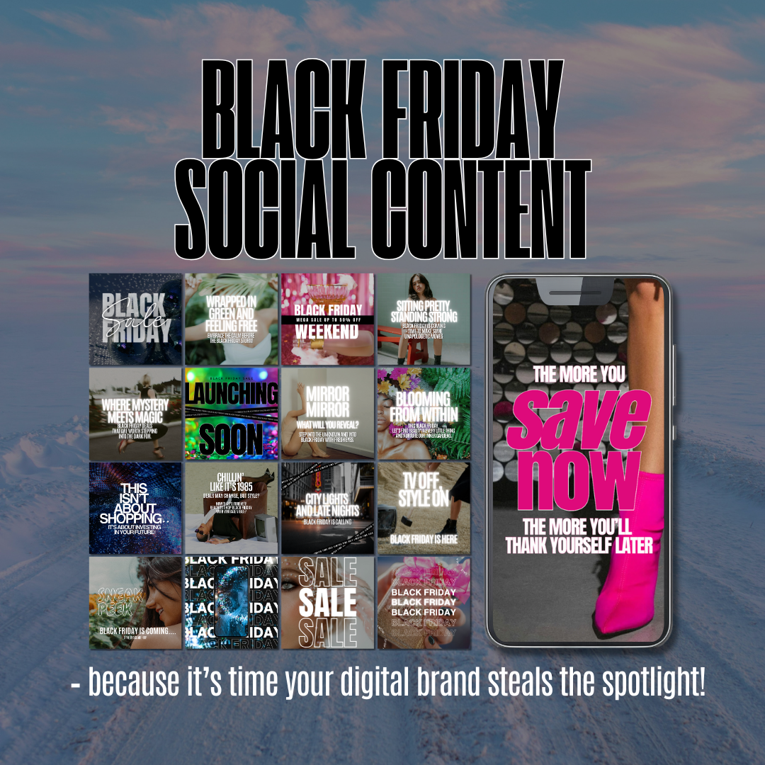 SOCIAL MEDIA | The Ultimate Black Friday Social Media Content Bundle