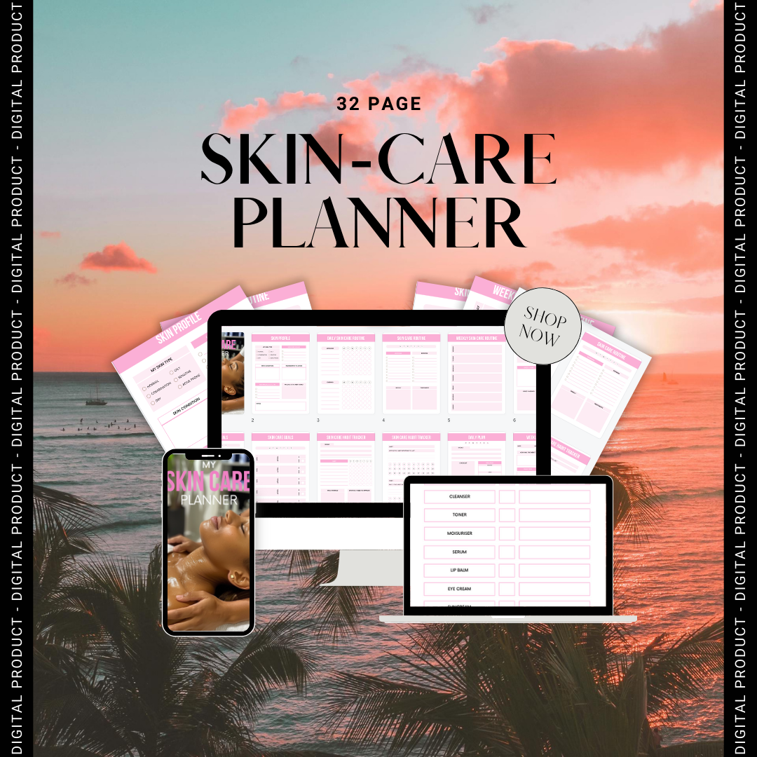 SkinCare Planner 32 Pages | DFY Template | Beauty | PLR