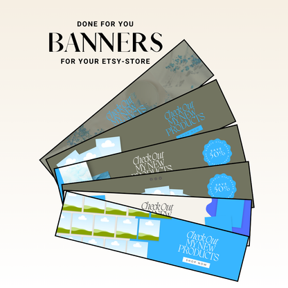 Banners For Your Etsy-Store | DFY | Templates