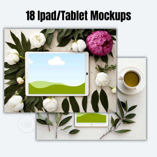 MOCKUPS | 18 Ipad/tablet mockups  | Canva Templates