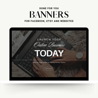 Faceless Marketing Banners - Banners With Photos Included | Master Resell Rights | MRR