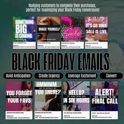 SOCIAL MEDIA | Black Friday Email Marketing Flow