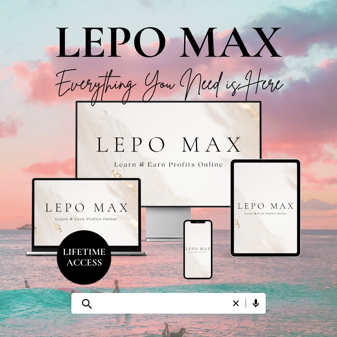 LEPO MAX | Learn & Earn Profits Online | MRR |  Master Resell Rights Course