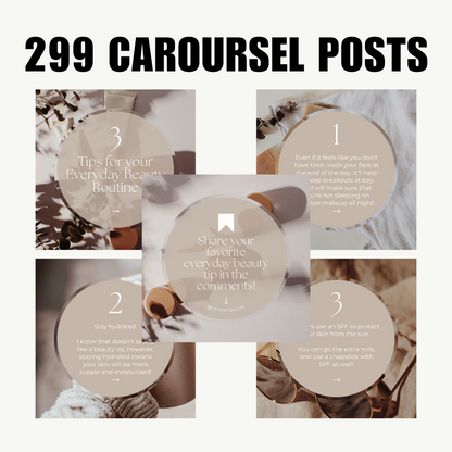 SOCIAL MEDIA | 299 IG Carousel Posts