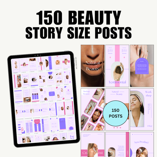 BEAUTY | 150 SOCIAL MEDIA STORY SIZE INSTAGRAM POSTS