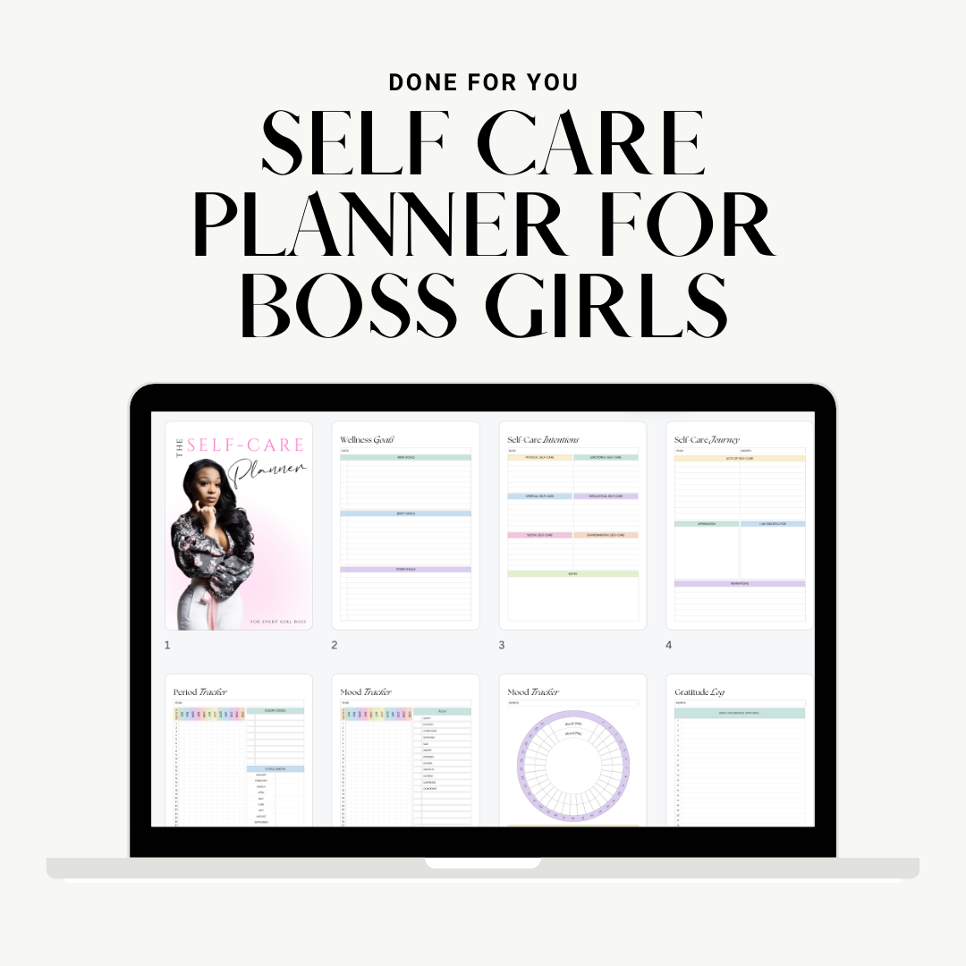 Self Care Planner For Every Boss Girl | DFY | Master Resell Rights | PLR/MRR