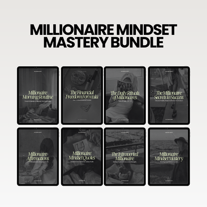 BUNDLE | Millionaire Mindset | 8 e-books DFY | Master Resell Rights