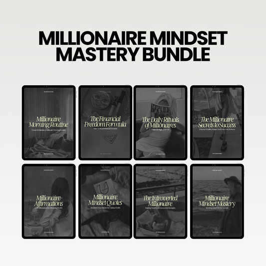 BUNDLE | Millionare Mindset | 8 e-books DFY | Master Resell Rights