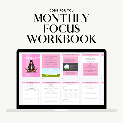 Monthly Focus Workbook | E-book | Master Resell Rights | PLR/MRR