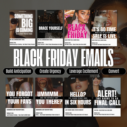 SOCIAL MEDIA | Midjourney | Black Friday Email Marketing Flow