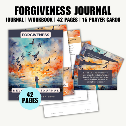 FAITH | Forgiveness | Journal/Workbook & Prayer Cards | 42 pages