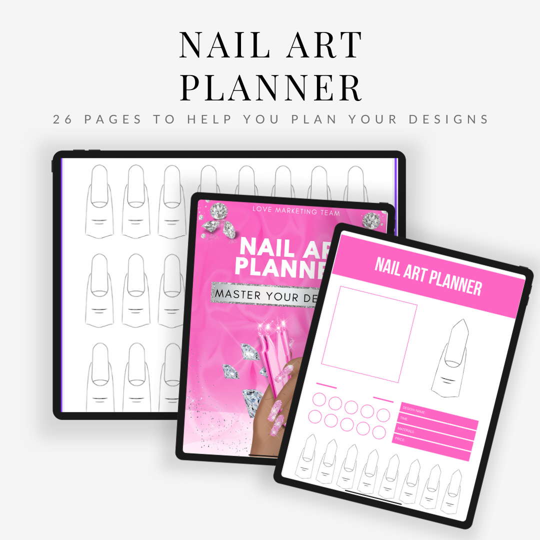 Nail Art Planner (26 Pages) | Generational Luxury | E-BOOK | PLR