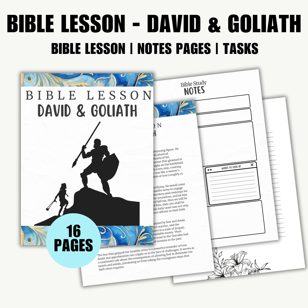FAITH Bible Lesson About David Goliath 16 Pages Love Marketing faith-bible-lesson-about-david-goliath-16-pages-love-marketing