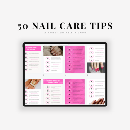 50 NAIL CARE TIPS | Beauty | E-BOOK | PLR