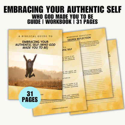 FAITH | A Biblical Guide to Embracing Your Authentic Self | Bible Lesson | 31 pages