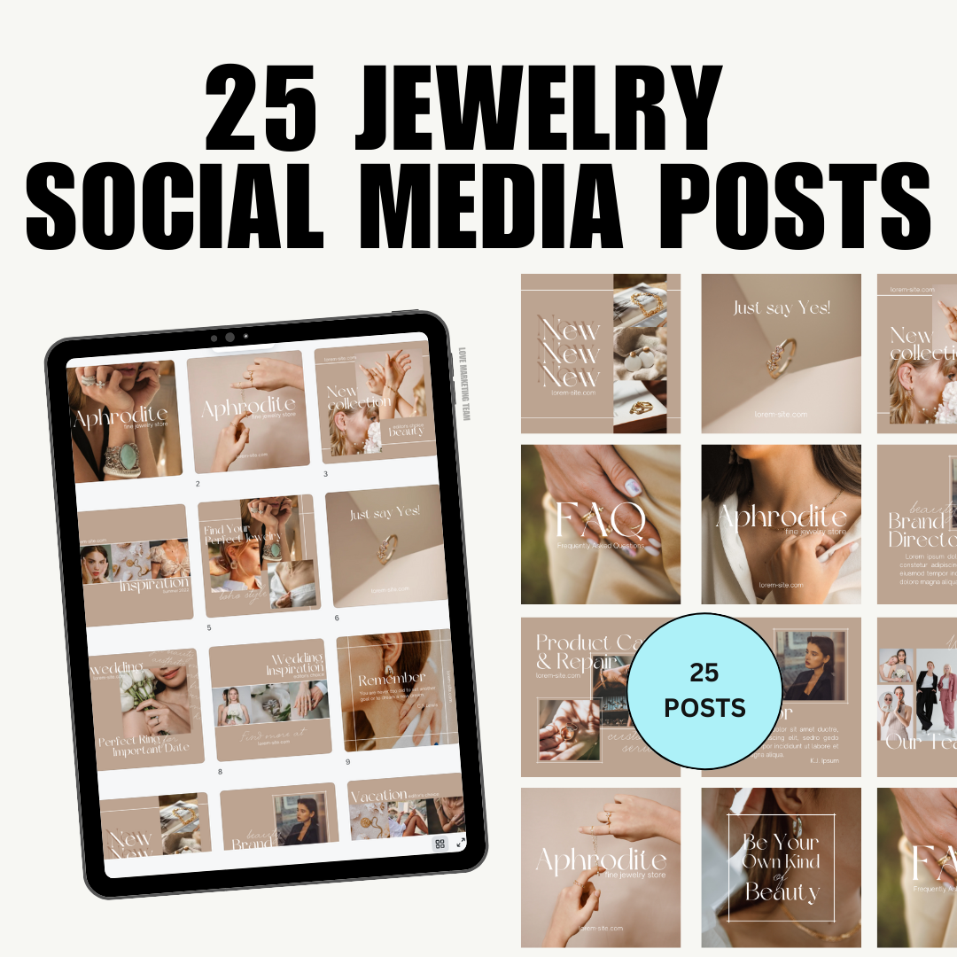 SOCIAL MEDIA | JEWELRY INSTAGRAM POST TEMPLATE