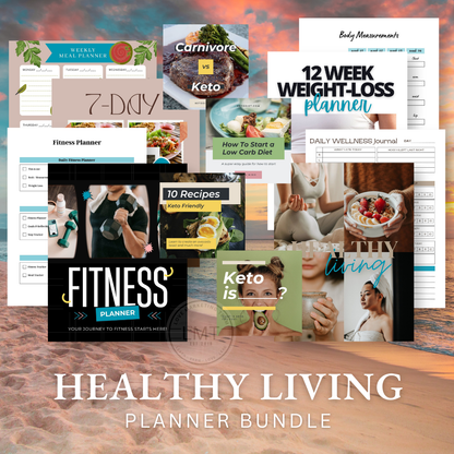 Healthy Living Planner Bundle | MRR