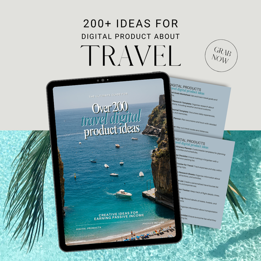 200+ Travel Digital Product Ideas