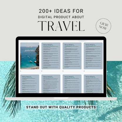 200+ Travel Digital Product Ideas