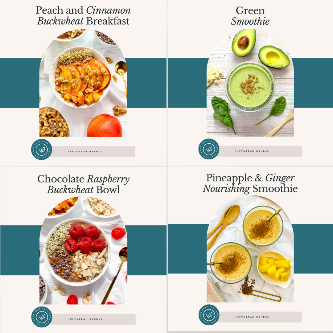29 Gut Nourishing Food | Instagram Post Templates | Health, Fitness and Wealth
