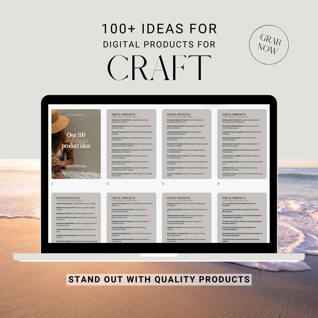 100+ Craft Digital Product Ideas