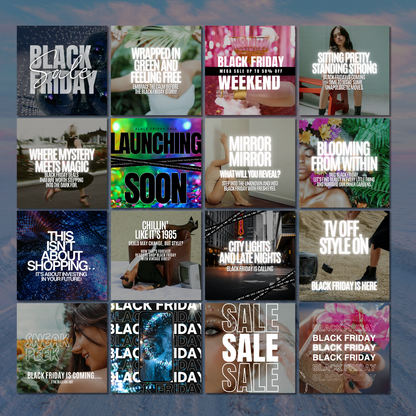 SOCIAL MEDIA | The Ultimate Black Friday Social Media Content Bundle