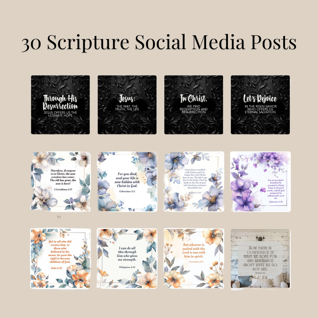 30 Scripture Social Media Posts | Faith – Love Marketing Team, LLC