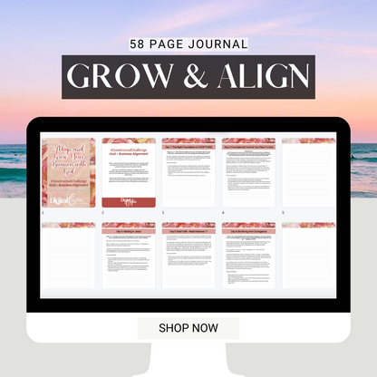 Align and Grow You Business With God - Devotional Journal   | Faith