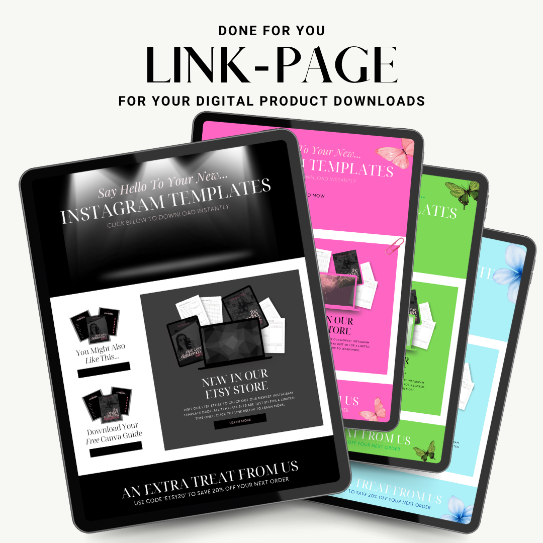 DFY LinkPage Digital Product DownloadPage | Master Resell Rights | PLR/MRR