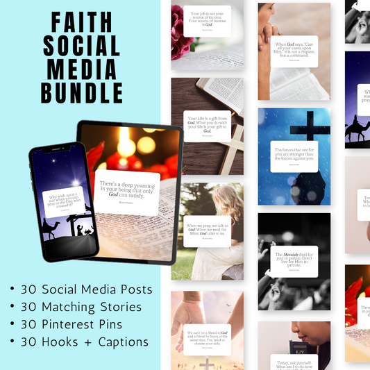 FAITH | Faith Social Media Bundle | Vol III | Canva Templates