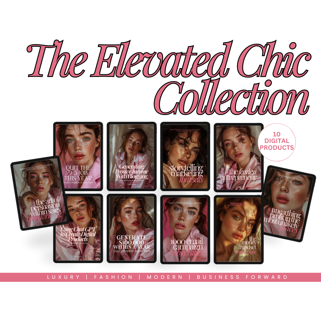 Elevated Chic Collection | Bundle of 10 MRR Products | Master Resell Rights