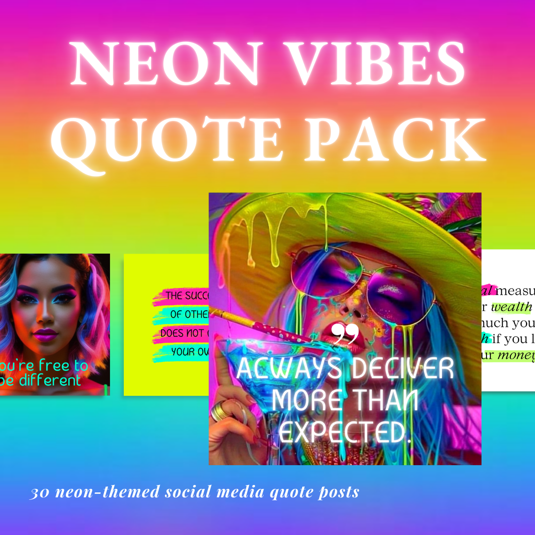 Neon Glow | 120+ Social Media Pack Bundle | LMT EXCLUSIVE