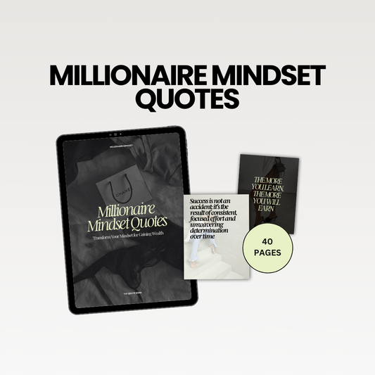 Millionaire Mindset Quotes | DFY E-book | Master Resell Rights