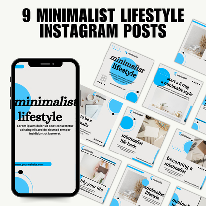 SOCIAL MEDIA | Minimalist Lifestyle Posts | Canva Template