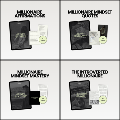 BUNDLE | Millionaire Mindset | 8 e-books DFY | Master Resell Rights