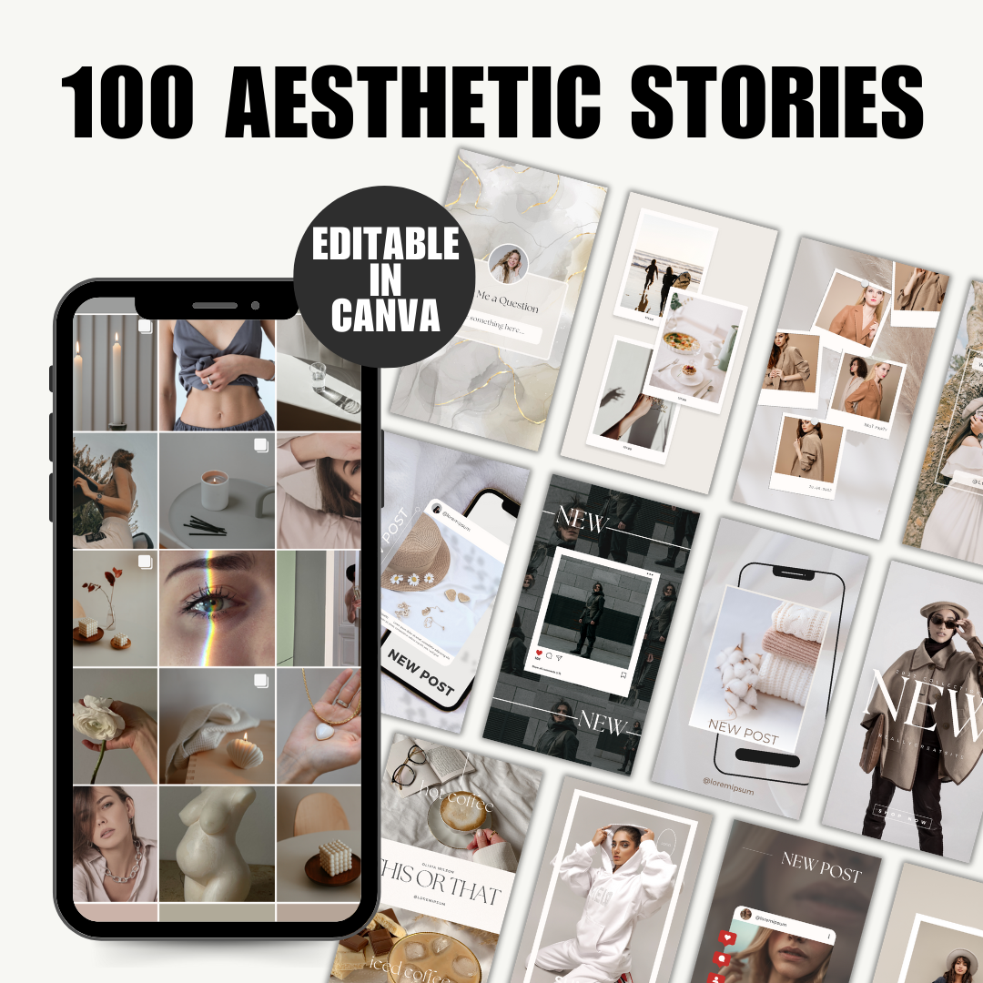 SOCIAL MEDIA | 100 Aesthetic Instagram Stories