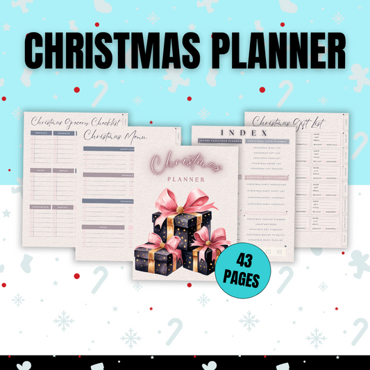 CHRISTMAS | Christmas Planner | Editable in Canva