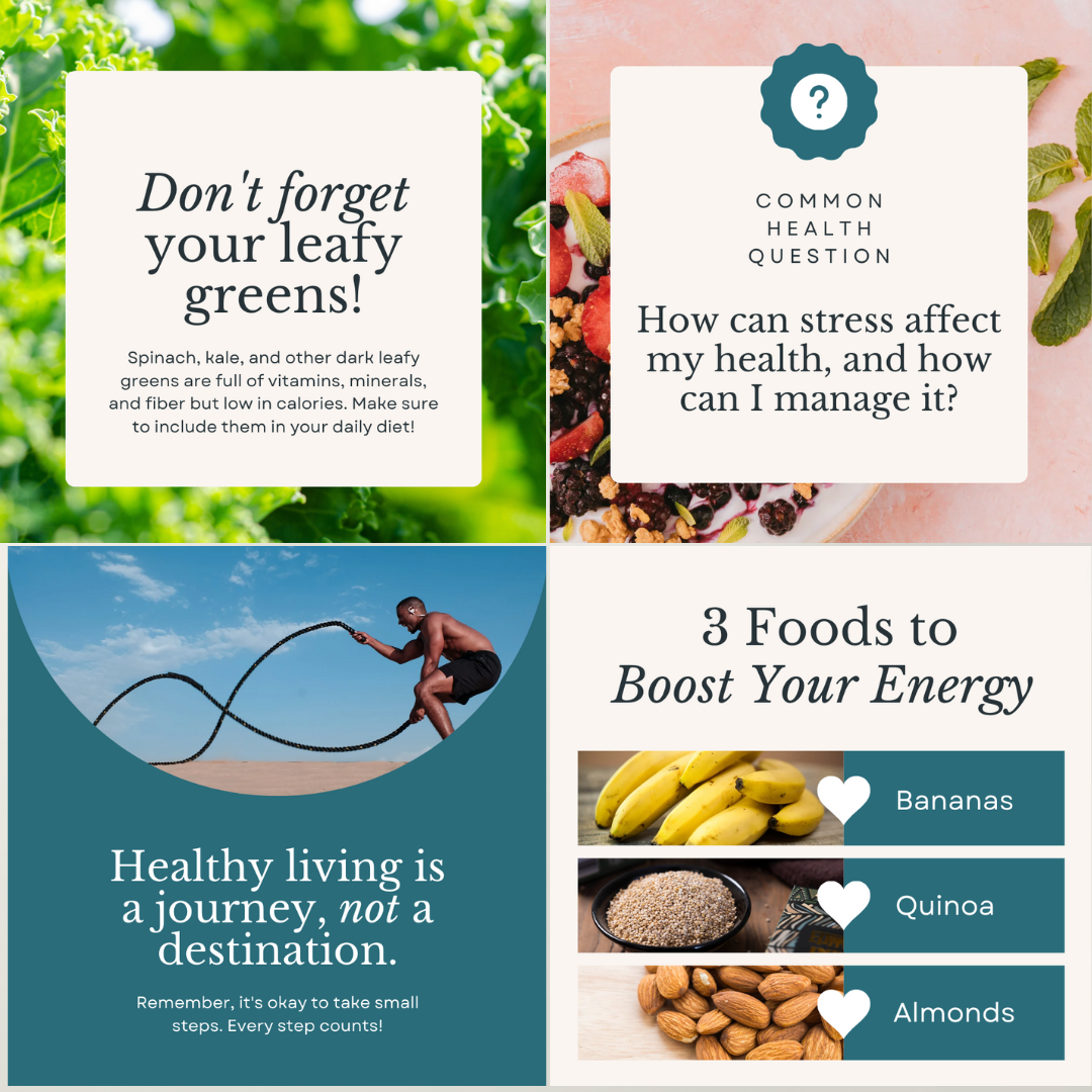 Health Coach | Social Media Posts | Instagram  | Fitness