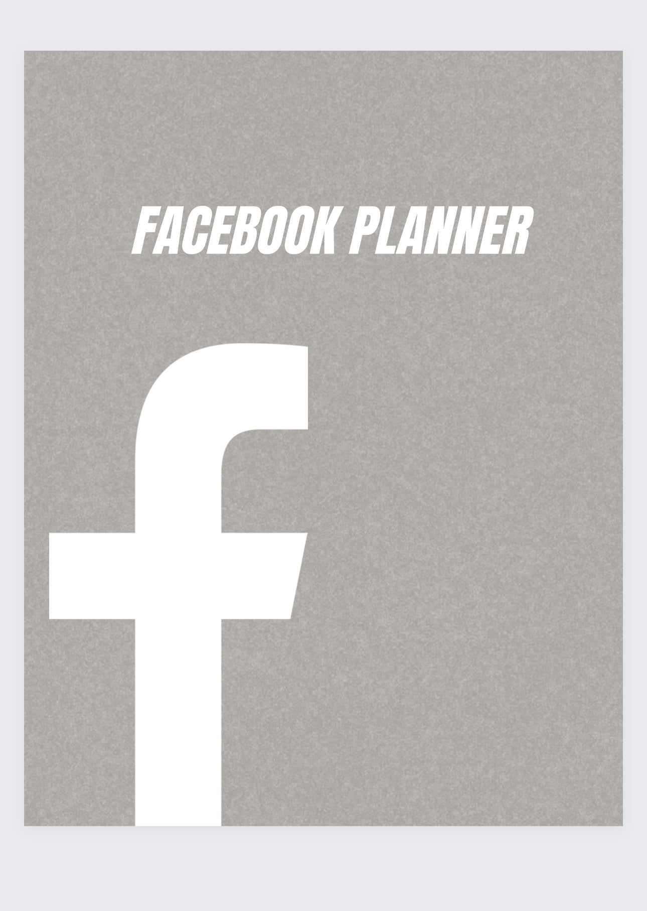 5 Social Media Planners All-In-One (134 pages)