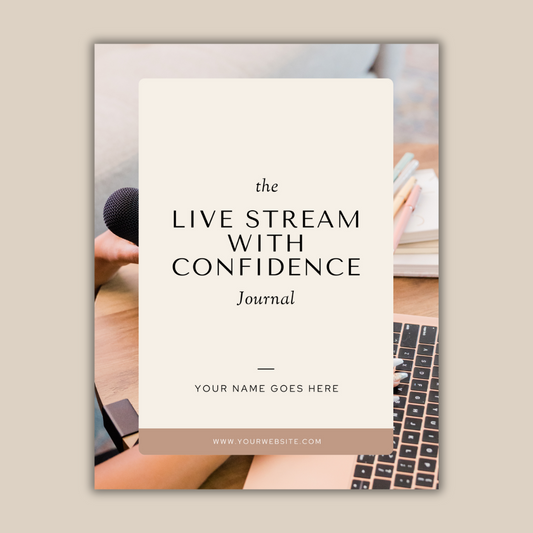 Go Live with Confidence Journal | Business | Social Media Instagram