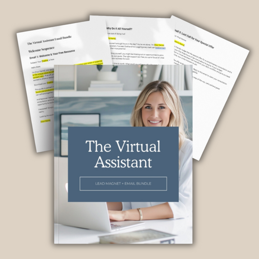 Virtual Assistant Lead Magnet + Email Bundle | Business | VA