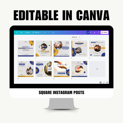 SOCIAL MEDIA | Humanity & Charity Posts | Canva Template